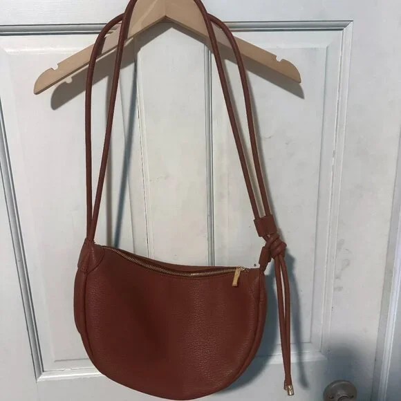 Mali + Lili Convertible Sling Bag in Brown Motif (Anthropologie) - Picture 2 of 6